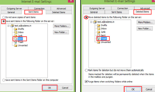 IMAP Outlook Step8